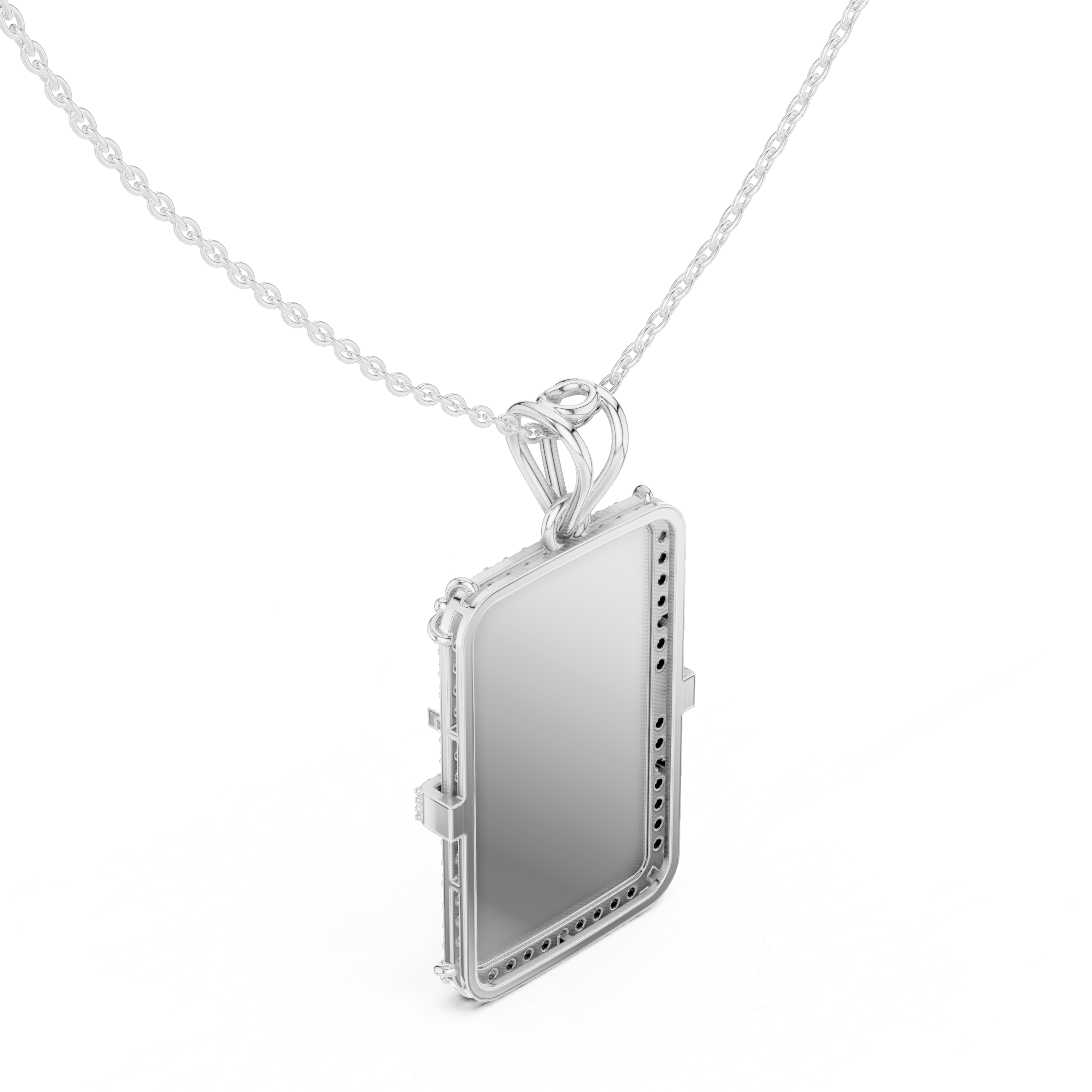 Opulent Sheen Lab Grown Diamond Halo Pendant