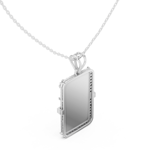 Opulent Sheen Lab Grown Diamond Halo Pendant