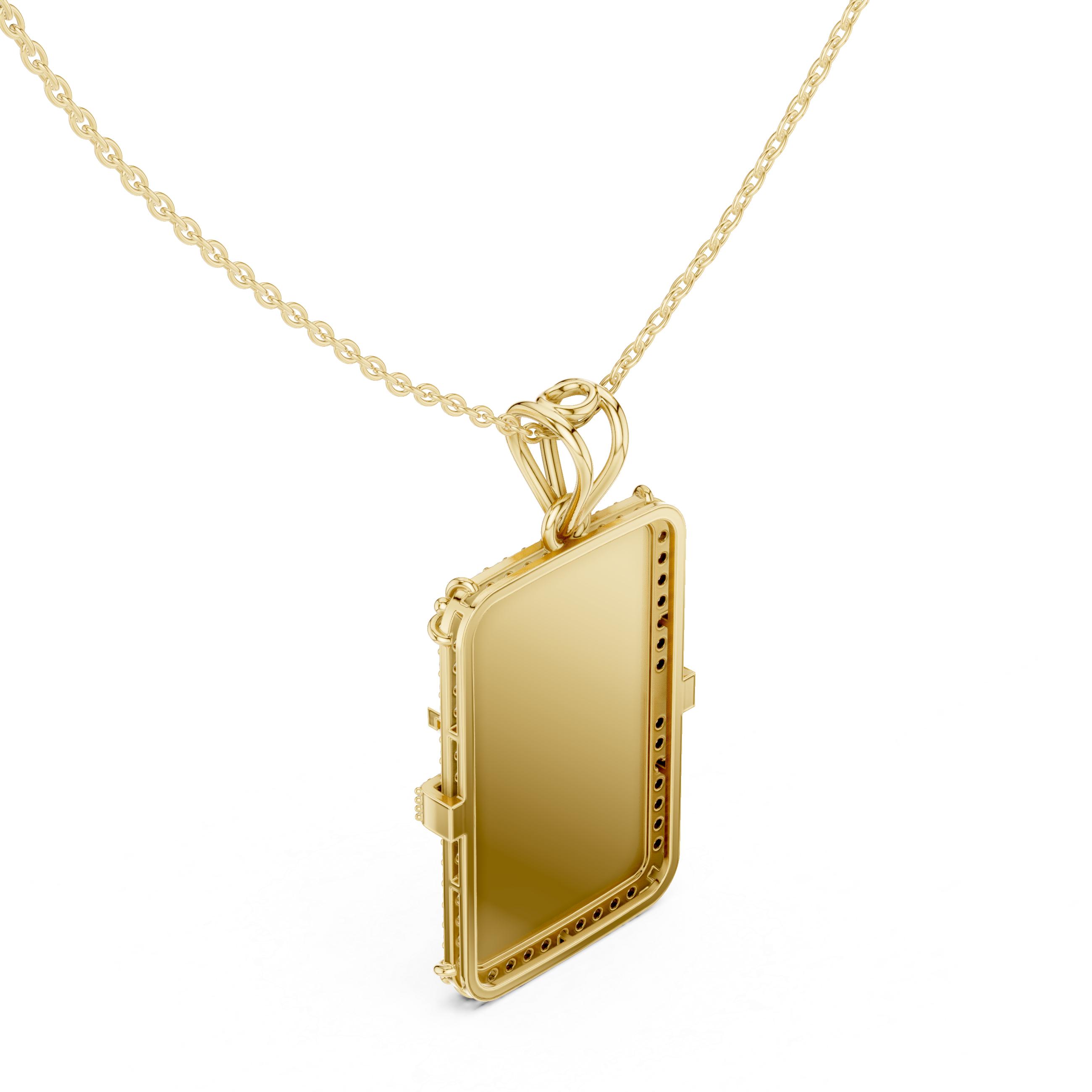 Opulent Sheen Lab Grown Diamond Halo Pendant