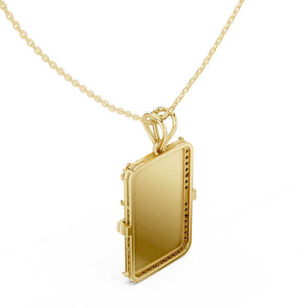 Opulent Sheen Lab Grown Diamond Halo Pendant
