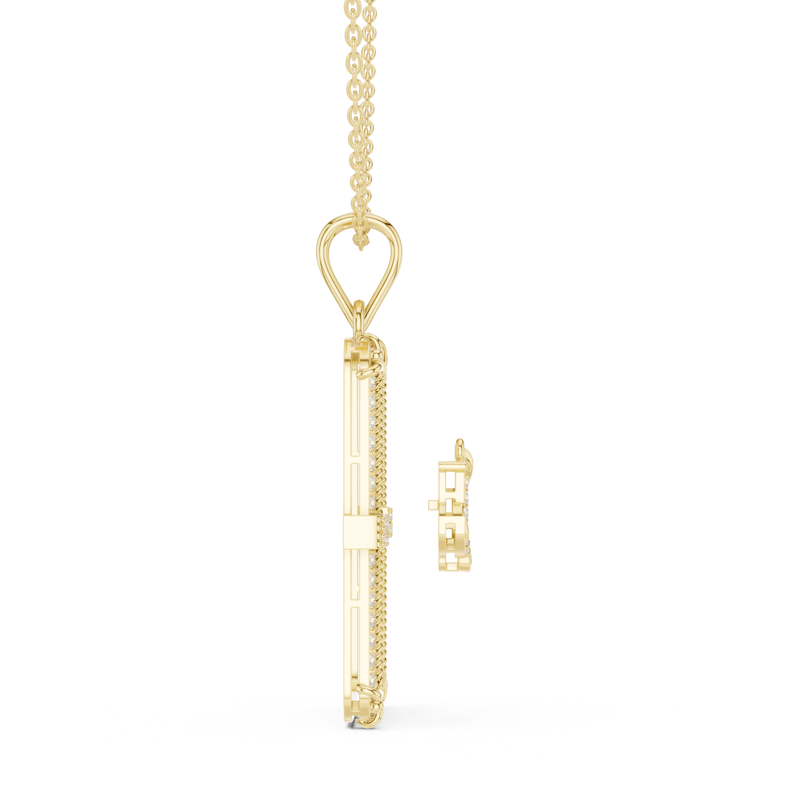 Opulent Sheen Lab Grown Diamond Halo Pendant