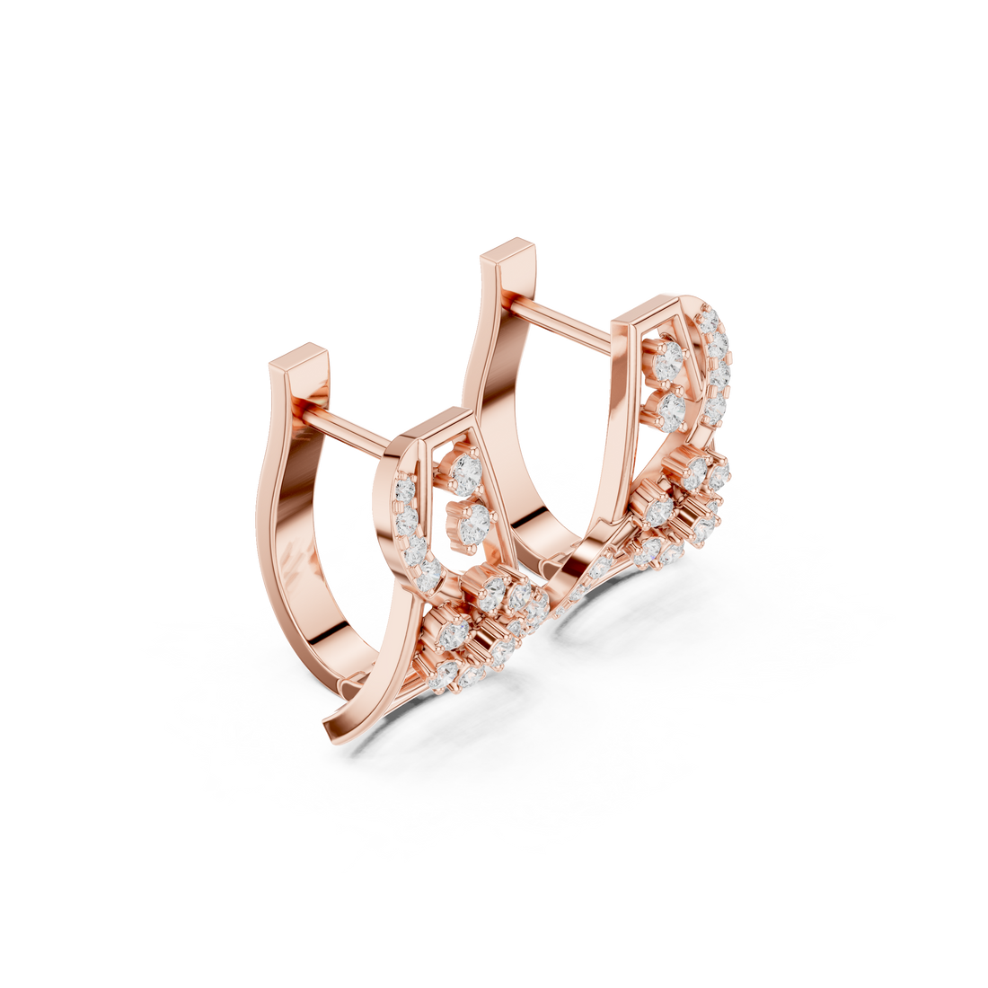 Spring Time lab grown diamond earring design