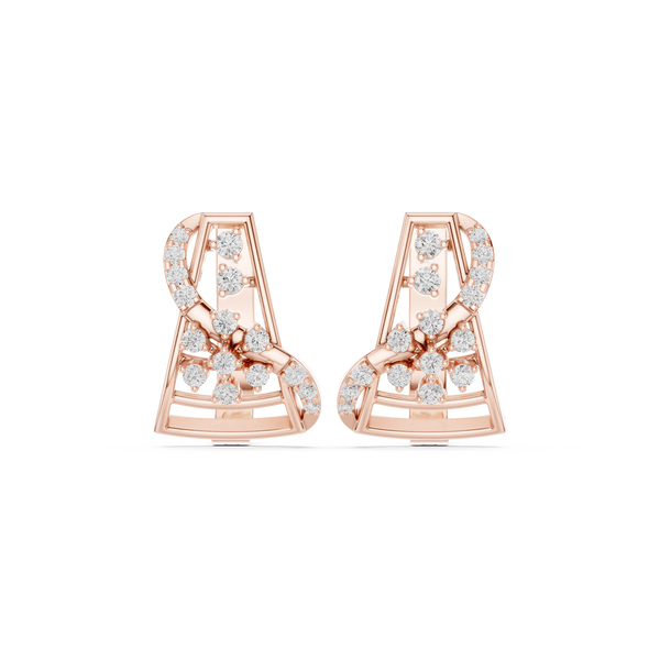 Spring Time lab grown diamond earring design