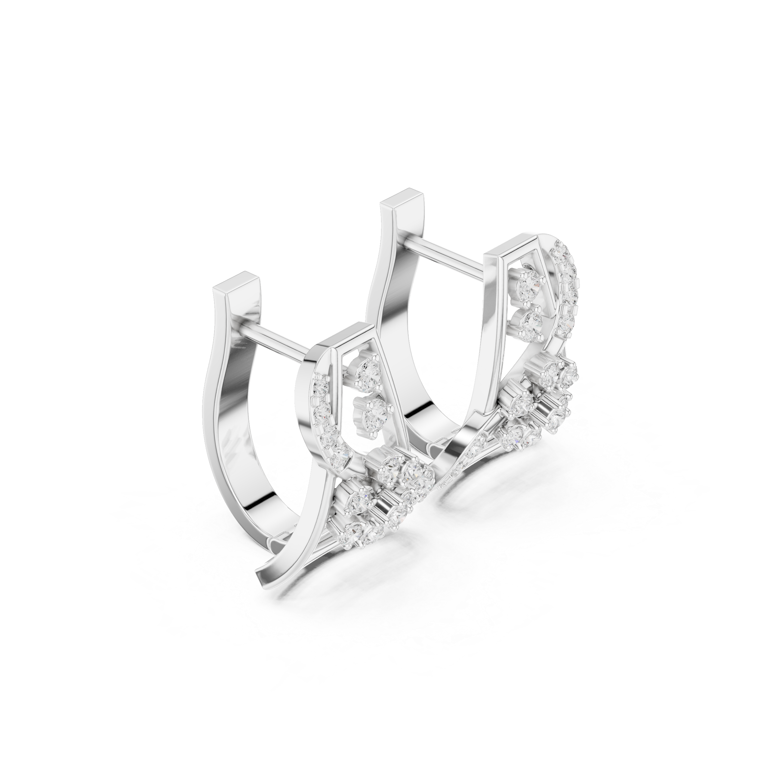 Spring Time lab grown diamond earring design