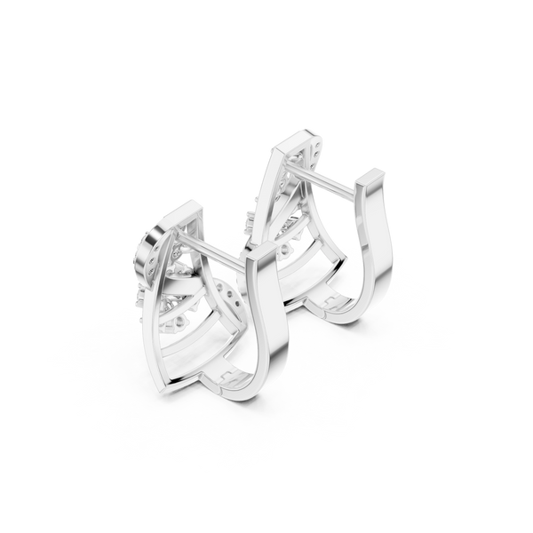Spring Time lab grown diamond earring design