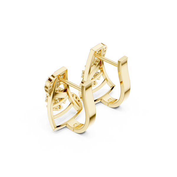 Spring Time lab grown diamond earring design