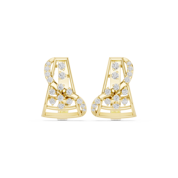 Spring Time lab grown diamond earring design