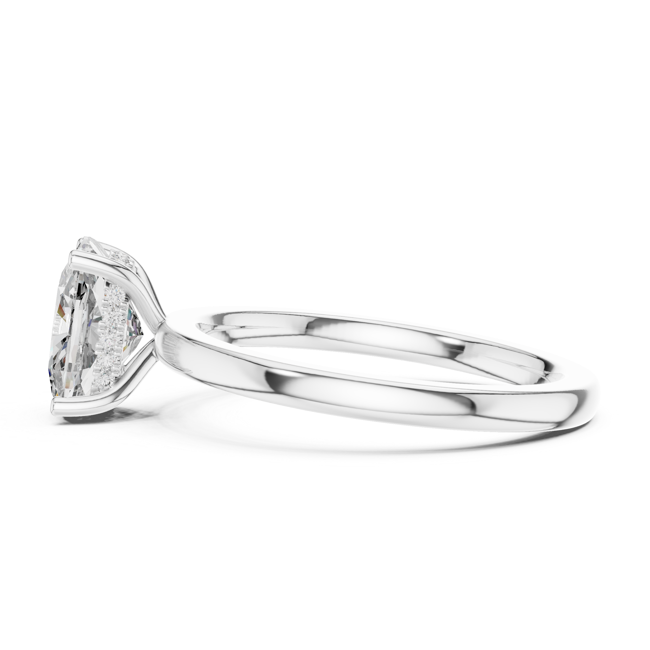 Geometric Shape lab grown diamond ring