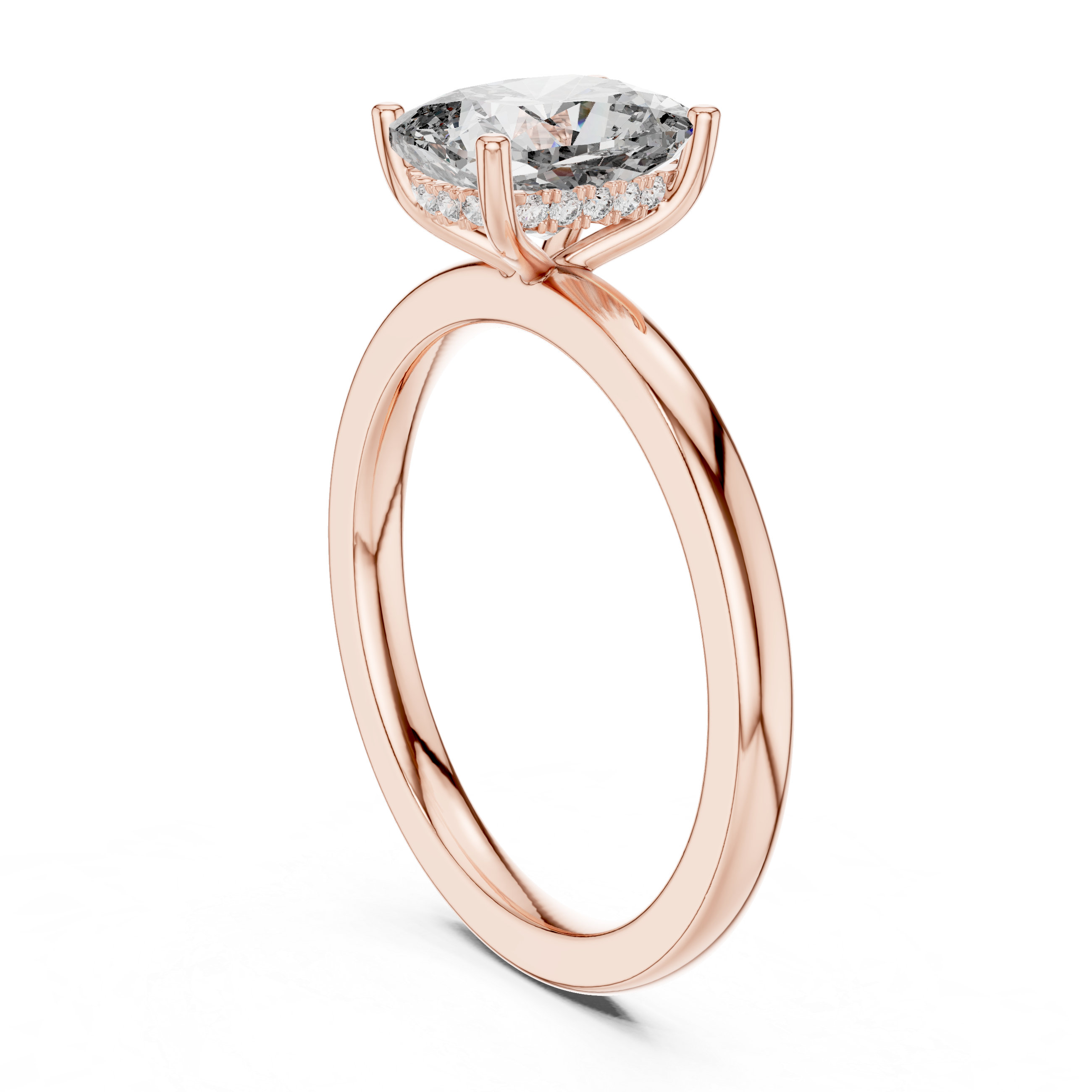Geometric Shape lab grown diamond ring