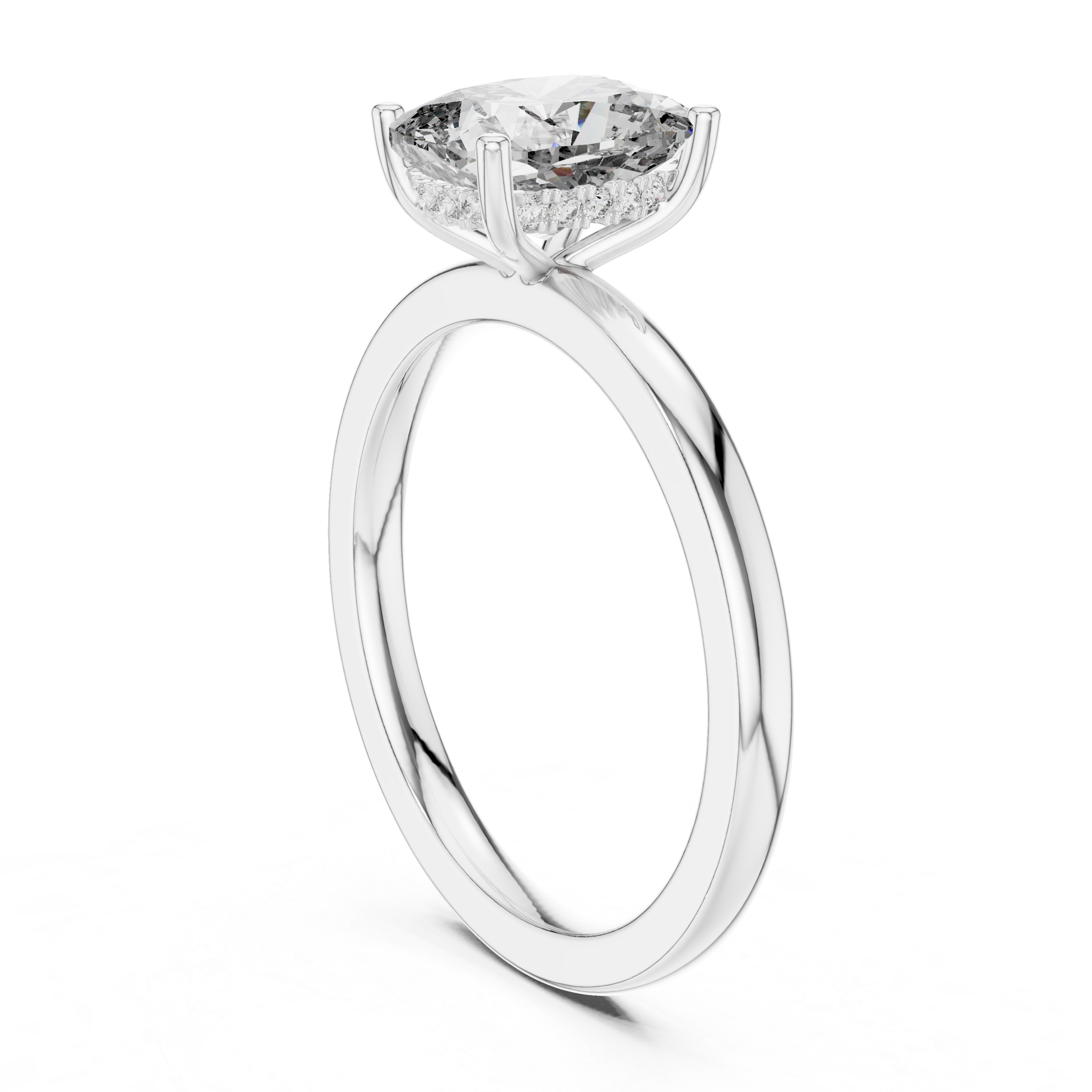 Geometric Shape lab grown diamond ring
