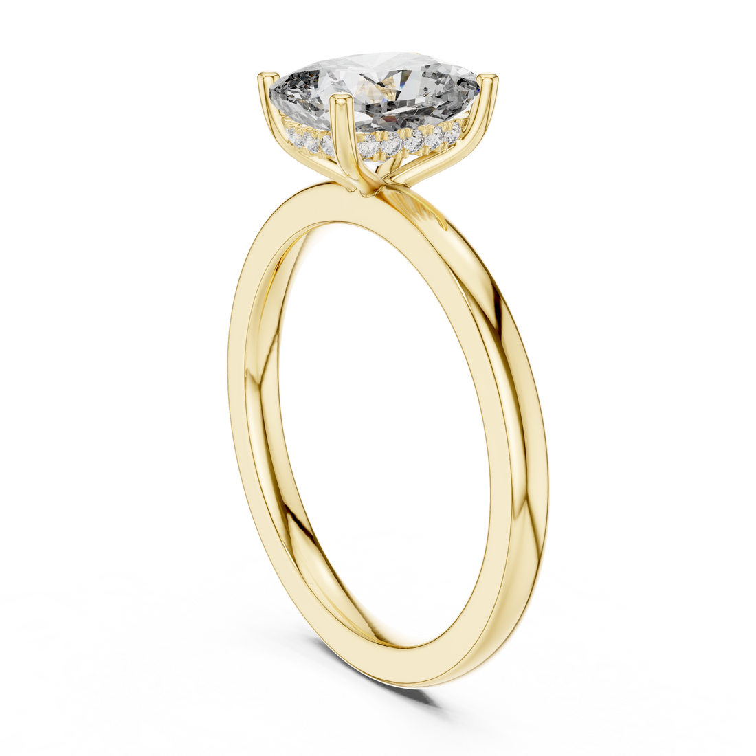 Geometric Shape lab grown diamond ring