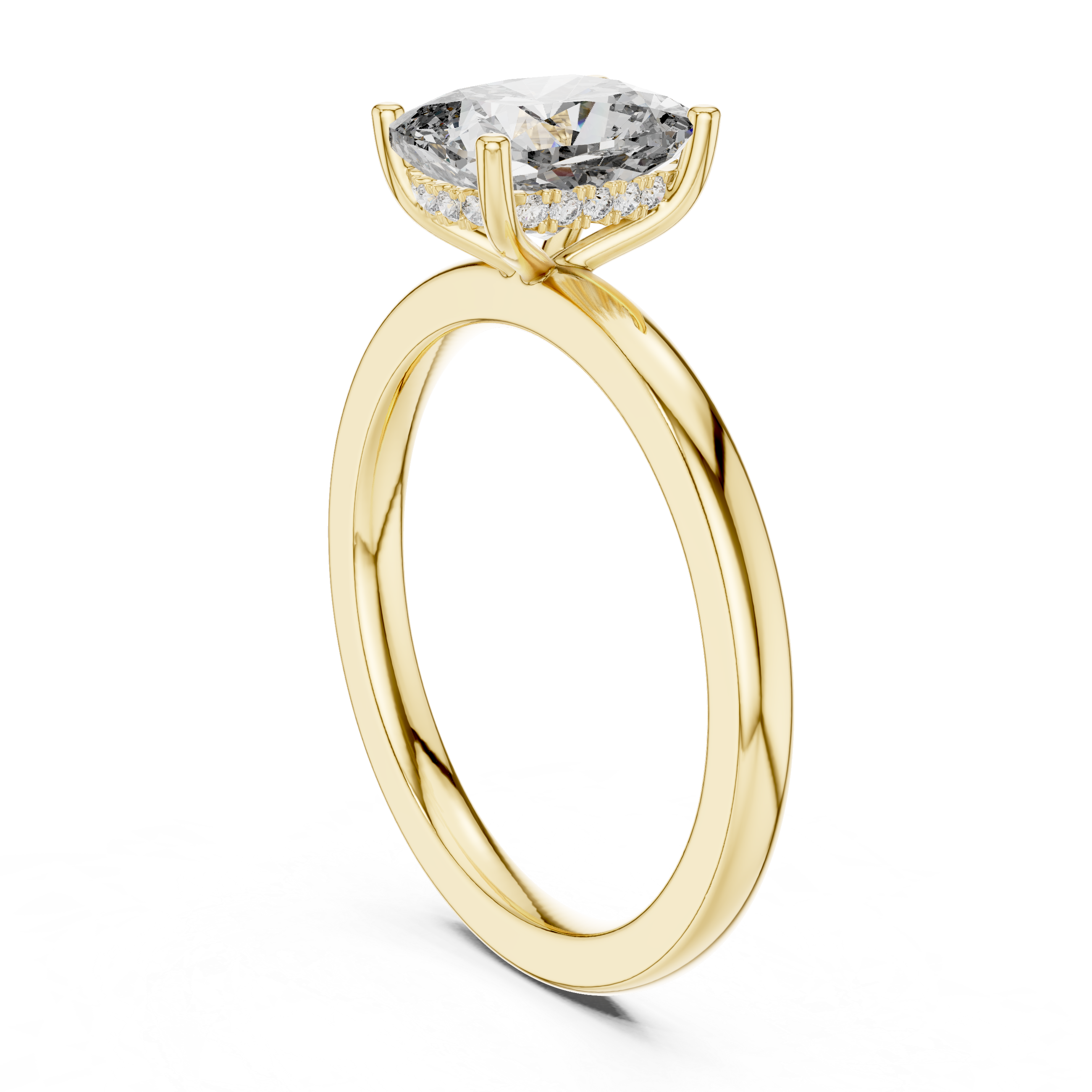 Geometric Shape lab grown diamond ring