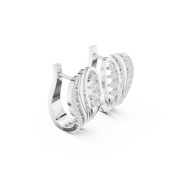 Radiant Crest Lab Grown Diamond Earrings Jewelry