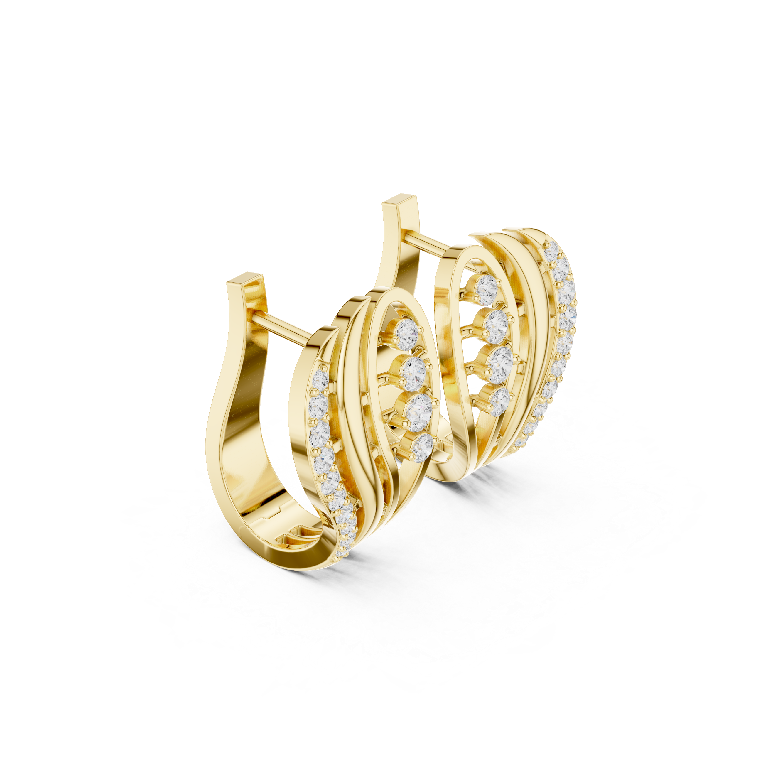 Radiant Crest Lab Grown Diamond Earrings Jewelry