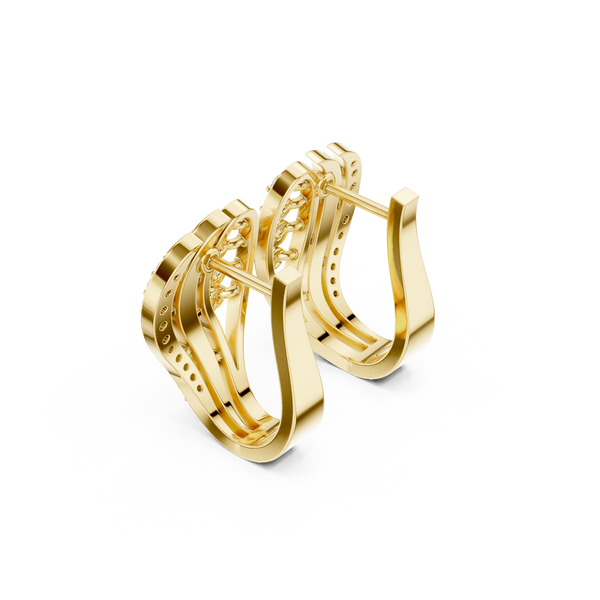 Radiant Crest Lab Grown Diamond Earrings Jewelry