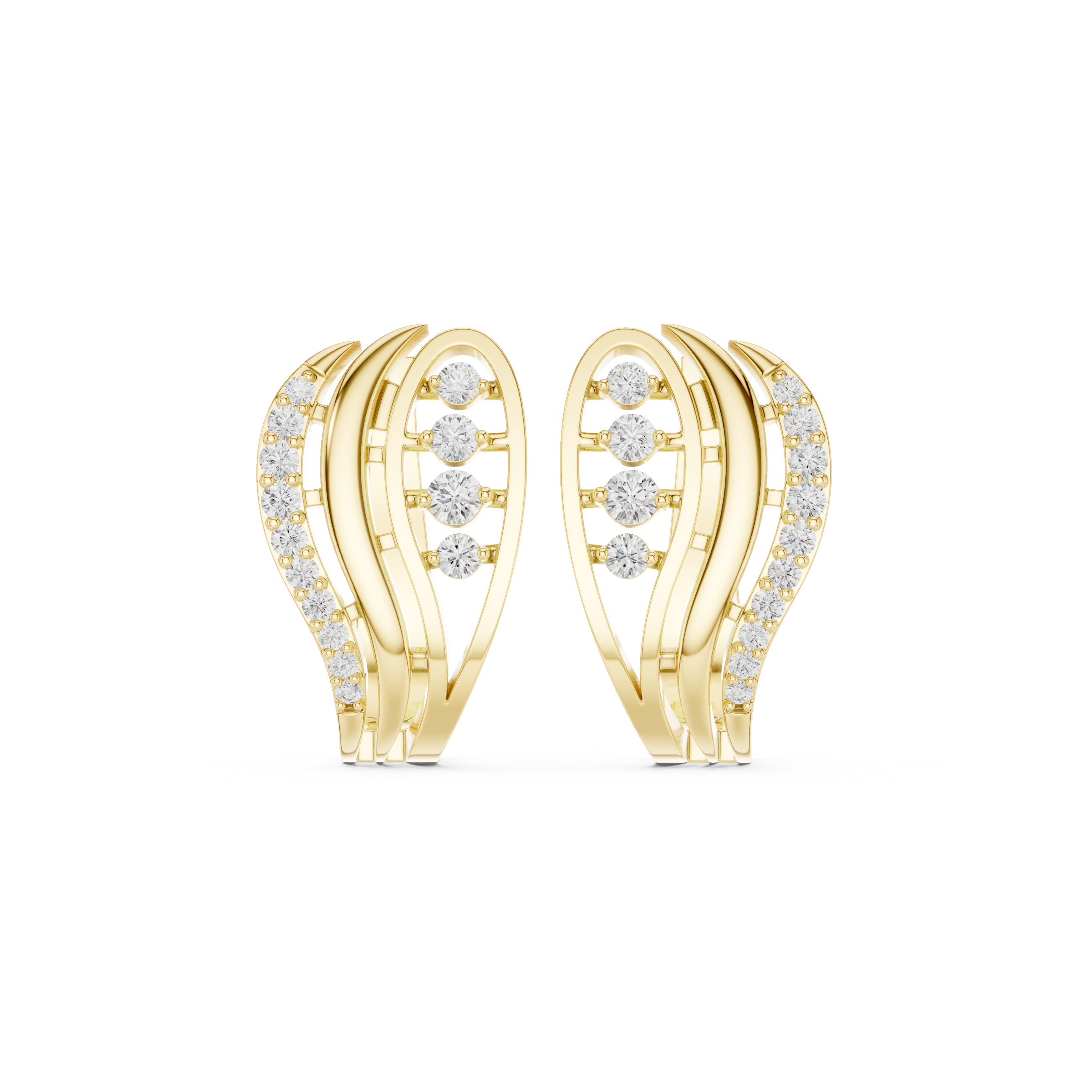 Radiant Crest Lab Grown Diamond Earrings Jewelry