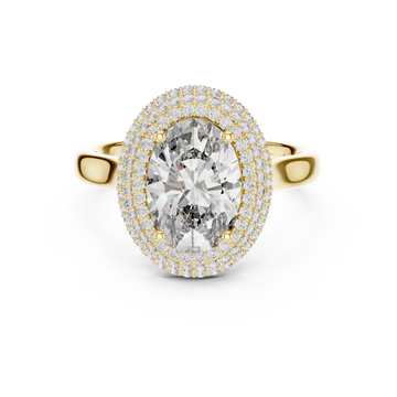 Eclipse Shadow lab grown diamond ring