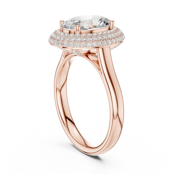 Eclipse Shadow lab grown diamond ring
