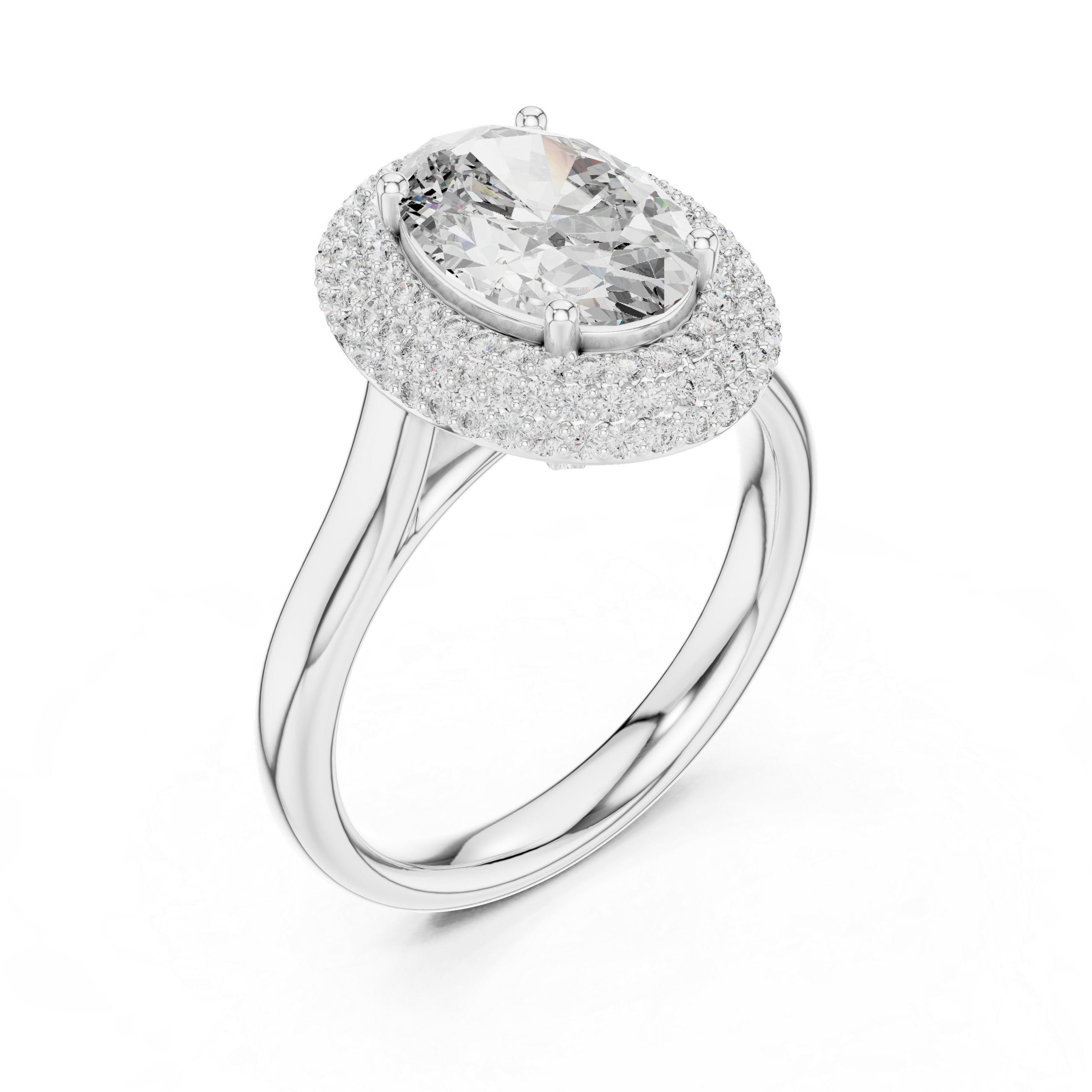 Eclipse Shadow lab grown diamond ring