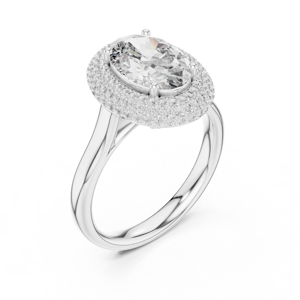 Eclipse Shadow lab grown diamond ring