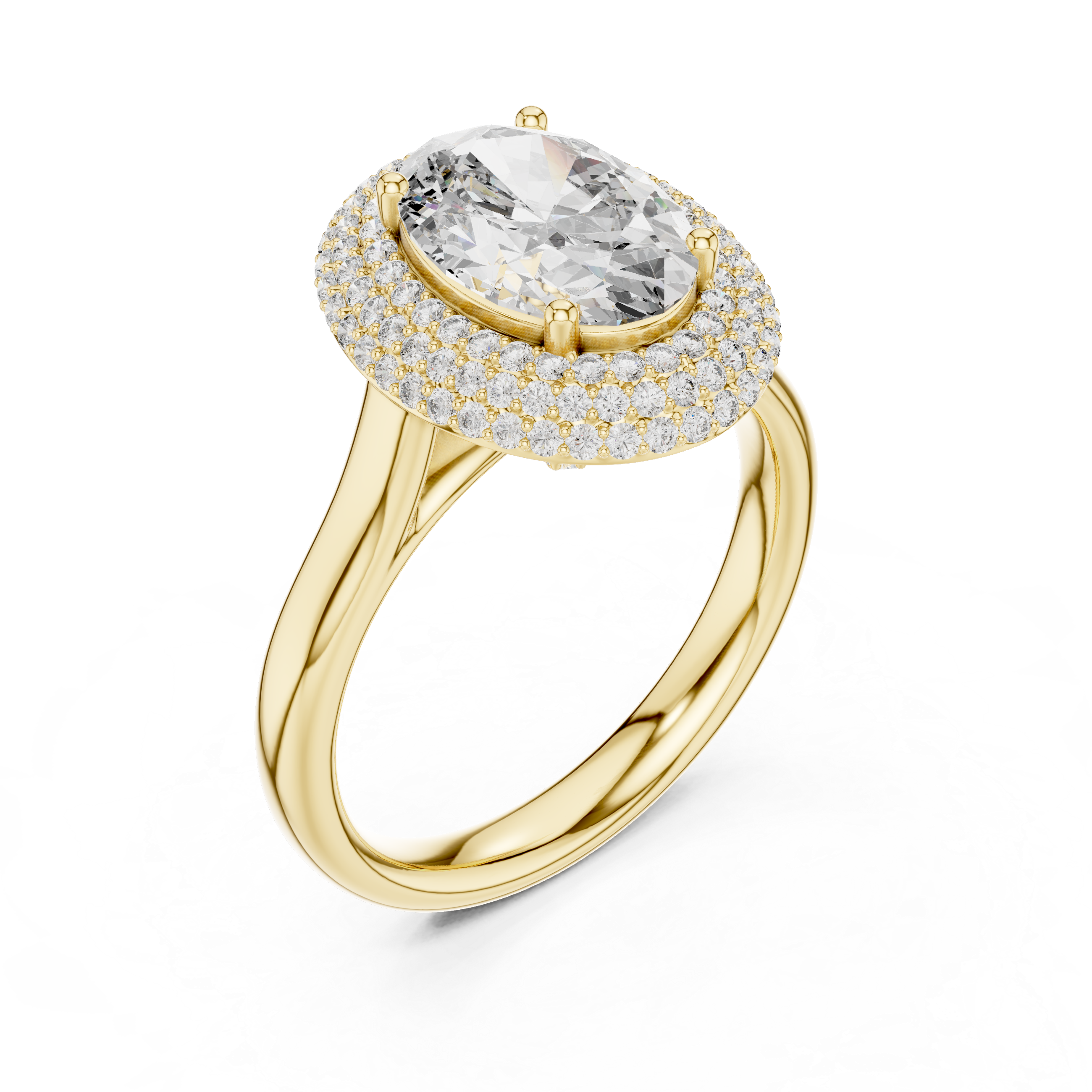 Eclipse Shadow lab grown diamond ring