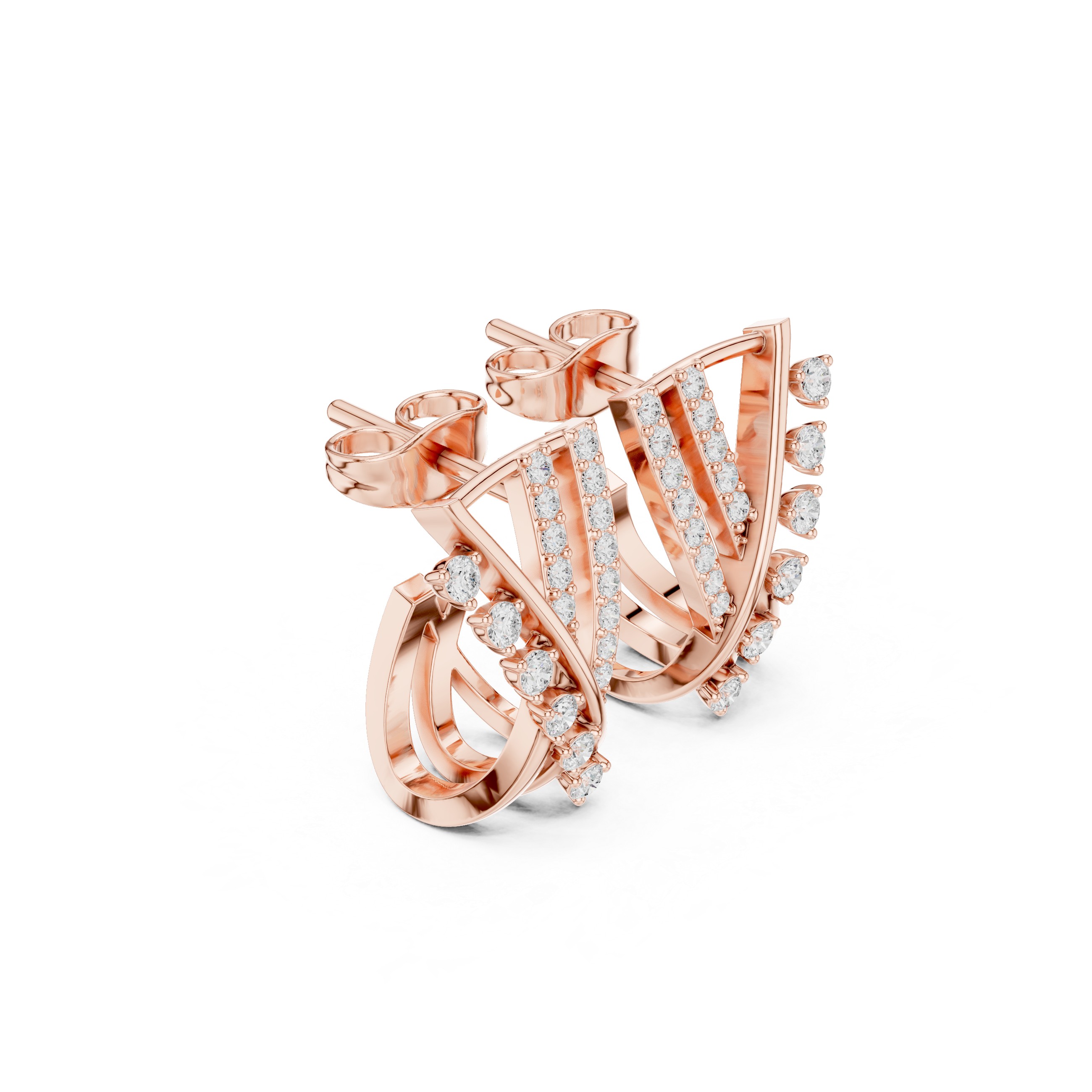 First Class lab grown diamond earring design