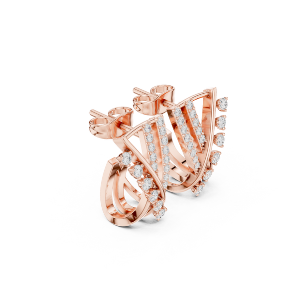 Vortex Aura Lab Grown Diamond Earrings Dangles