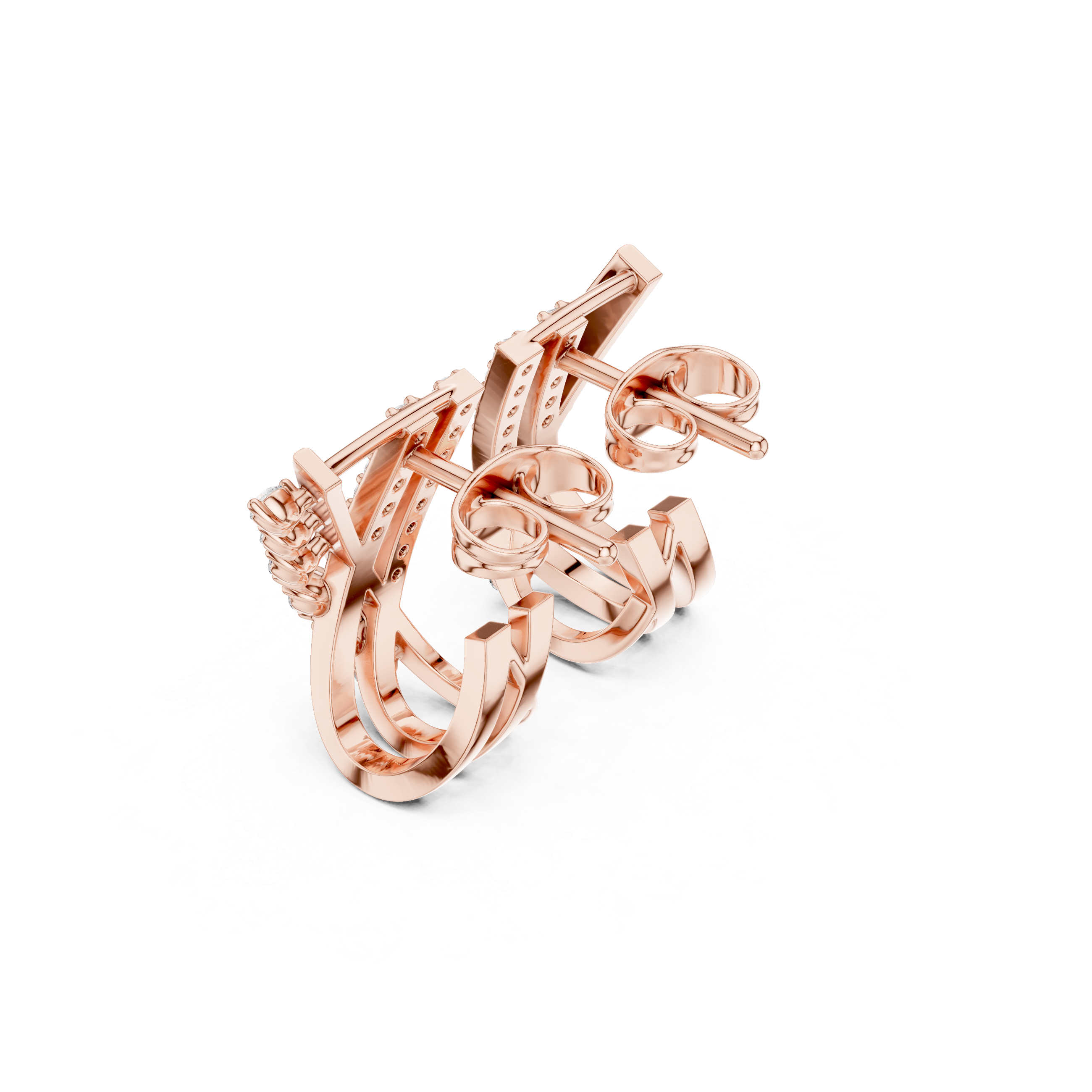 First Class lab grown diamond earring design