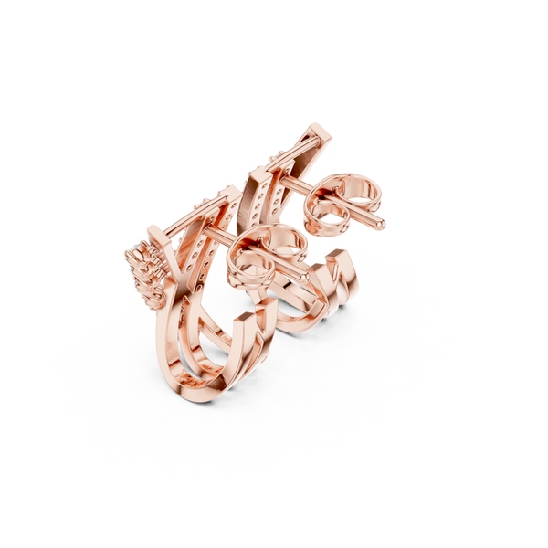 First Class lab grown diamond earring design