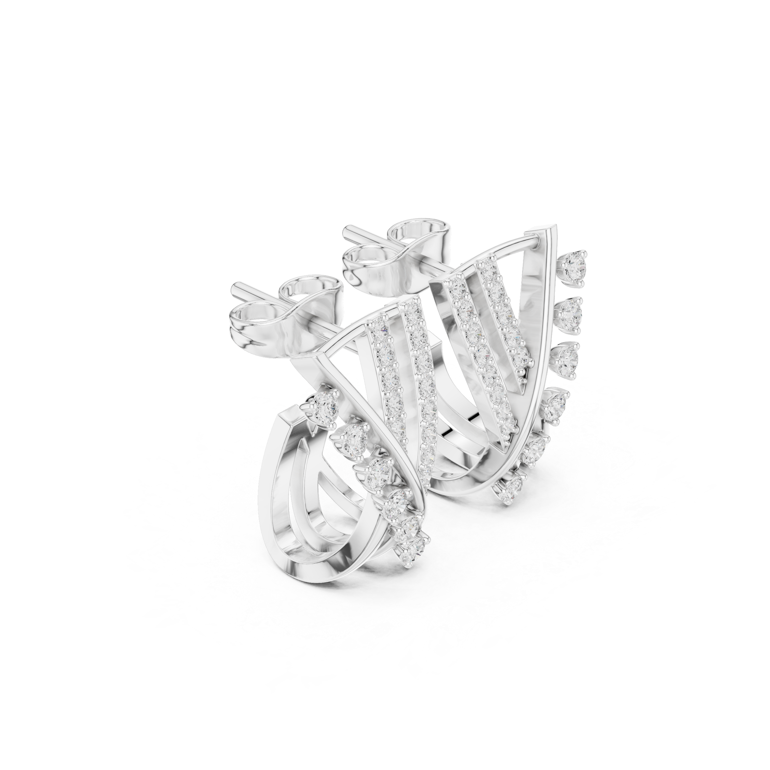 First Class lab grown diamond earring design