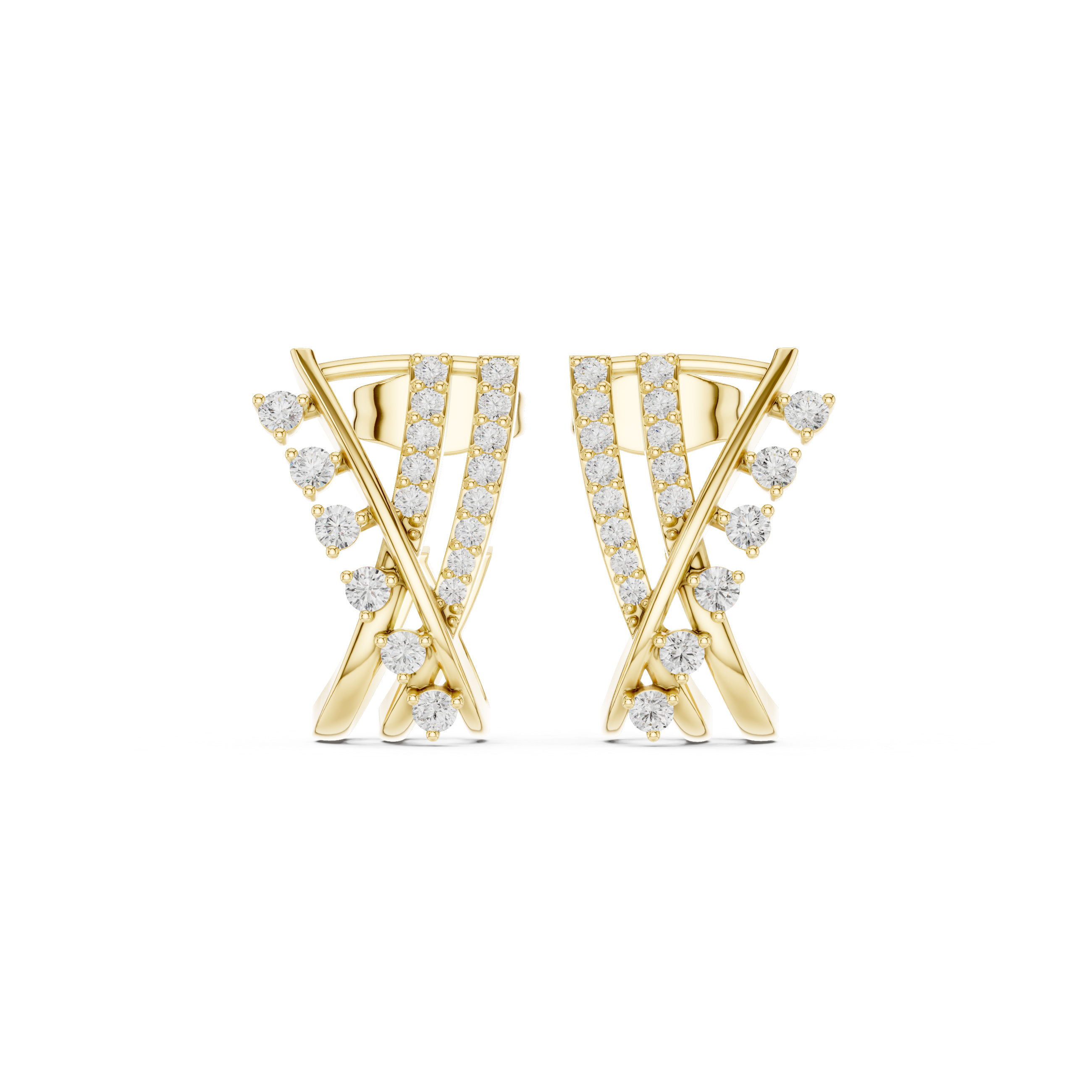 First Class lab grown diamond earring design