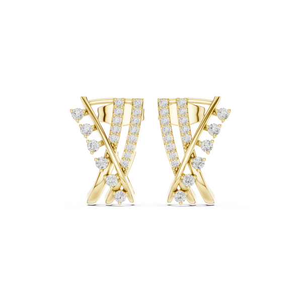 First Class lab grown diamond earring design