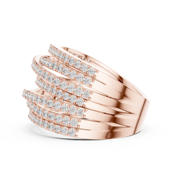 Cadence Beat lab grown diamond ring