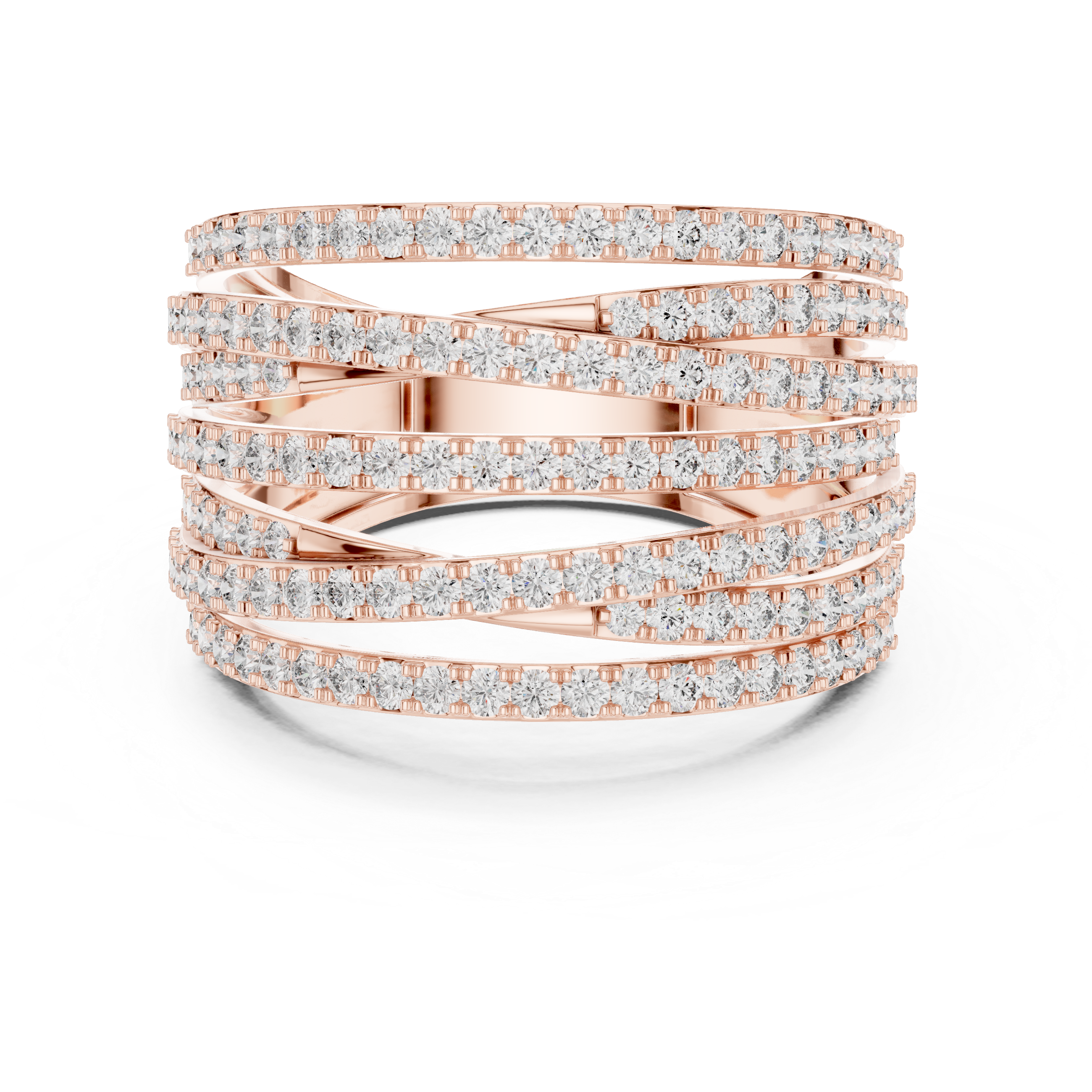 Cadence Beat lab grown diamond ring