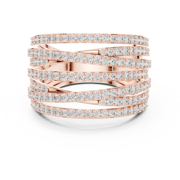 Cadence Beat lab grown diamond ring
