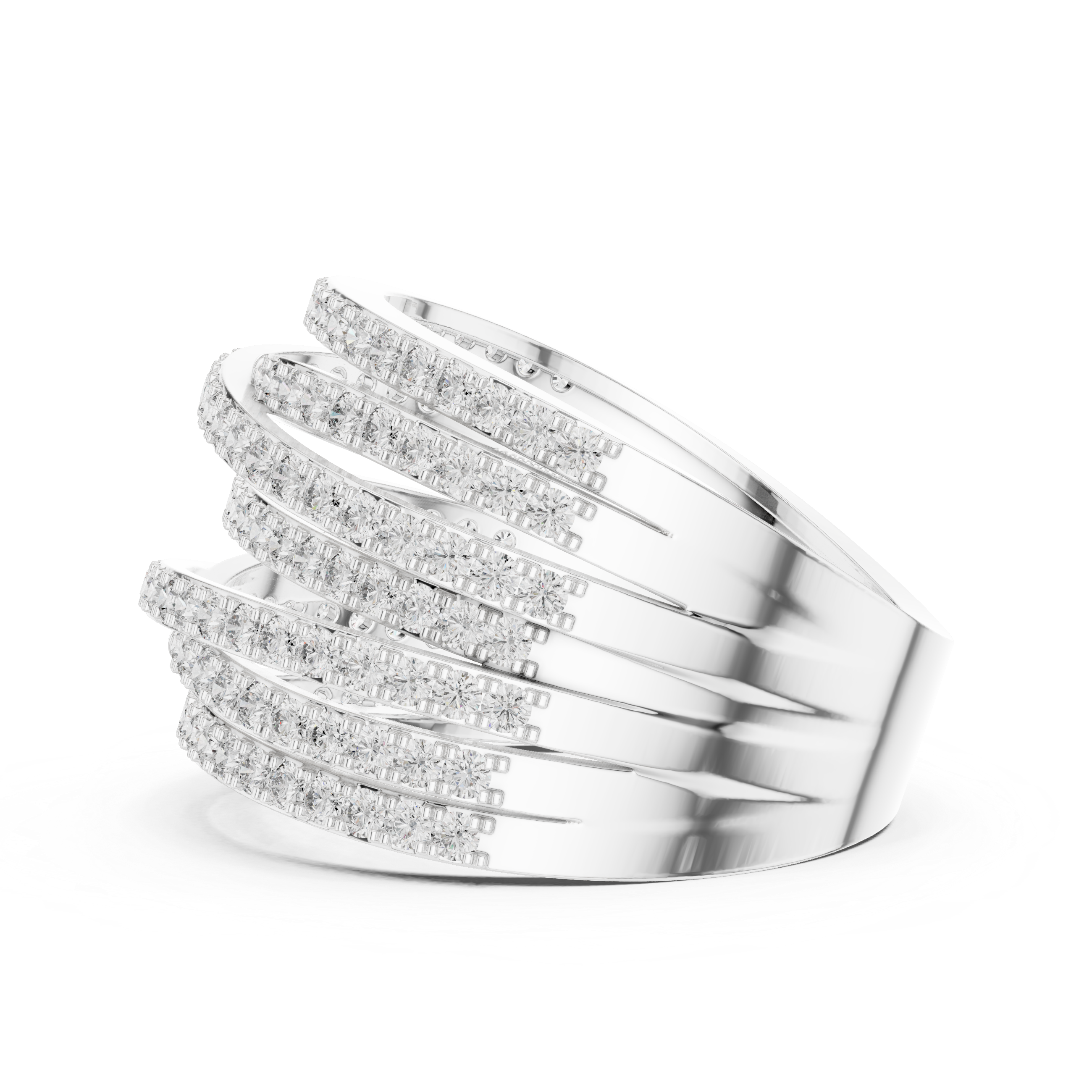 Cadence Beat lab grown diamond ring