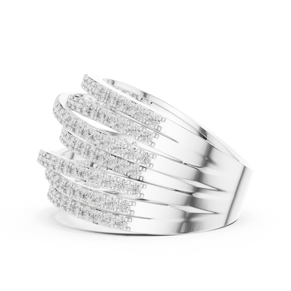 Cadence Beat lab grown diamond ring