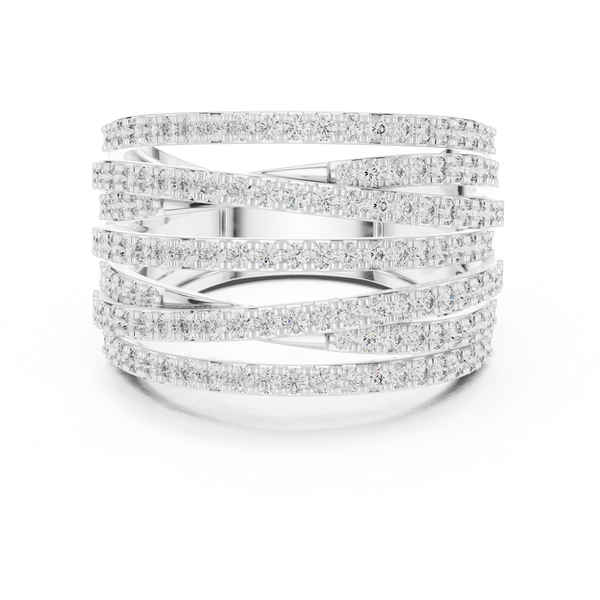 Cadence Beat lab grown diamond ring