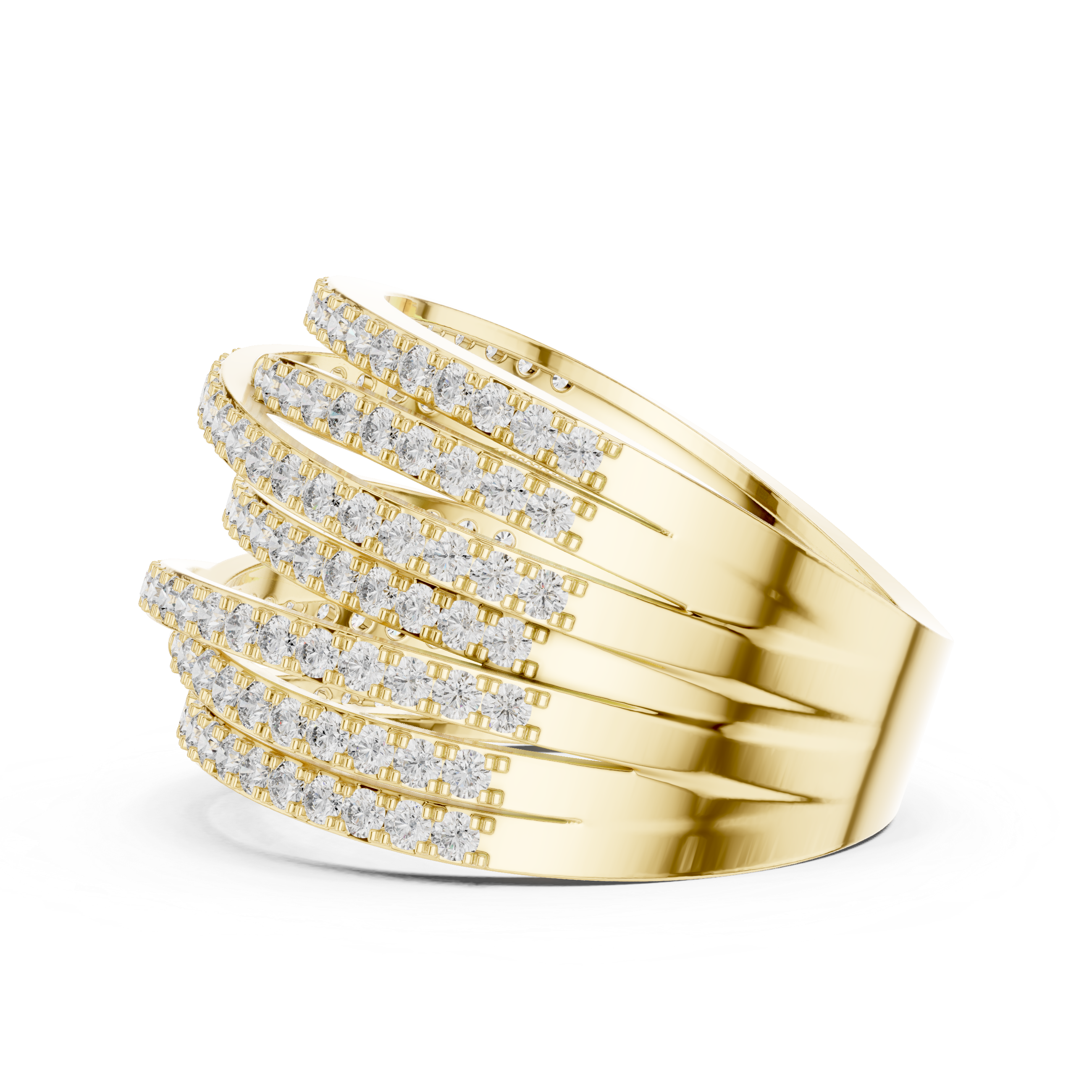 Cadence Beat lab grown diamond ring