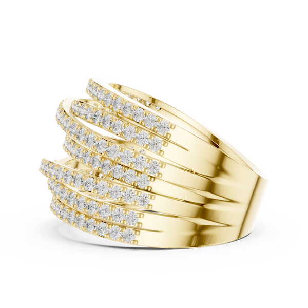 Cadence Beat lab grown diamond ring