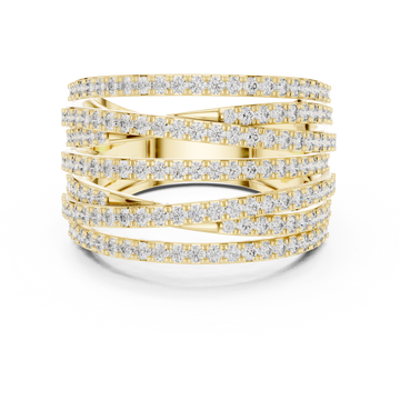 Cadence Beat lab grown diamond ring
