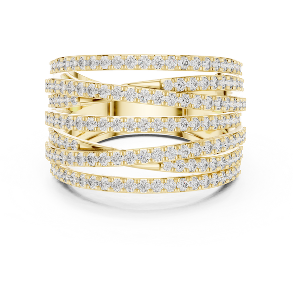 Cadence Beat lab grown diamond ring