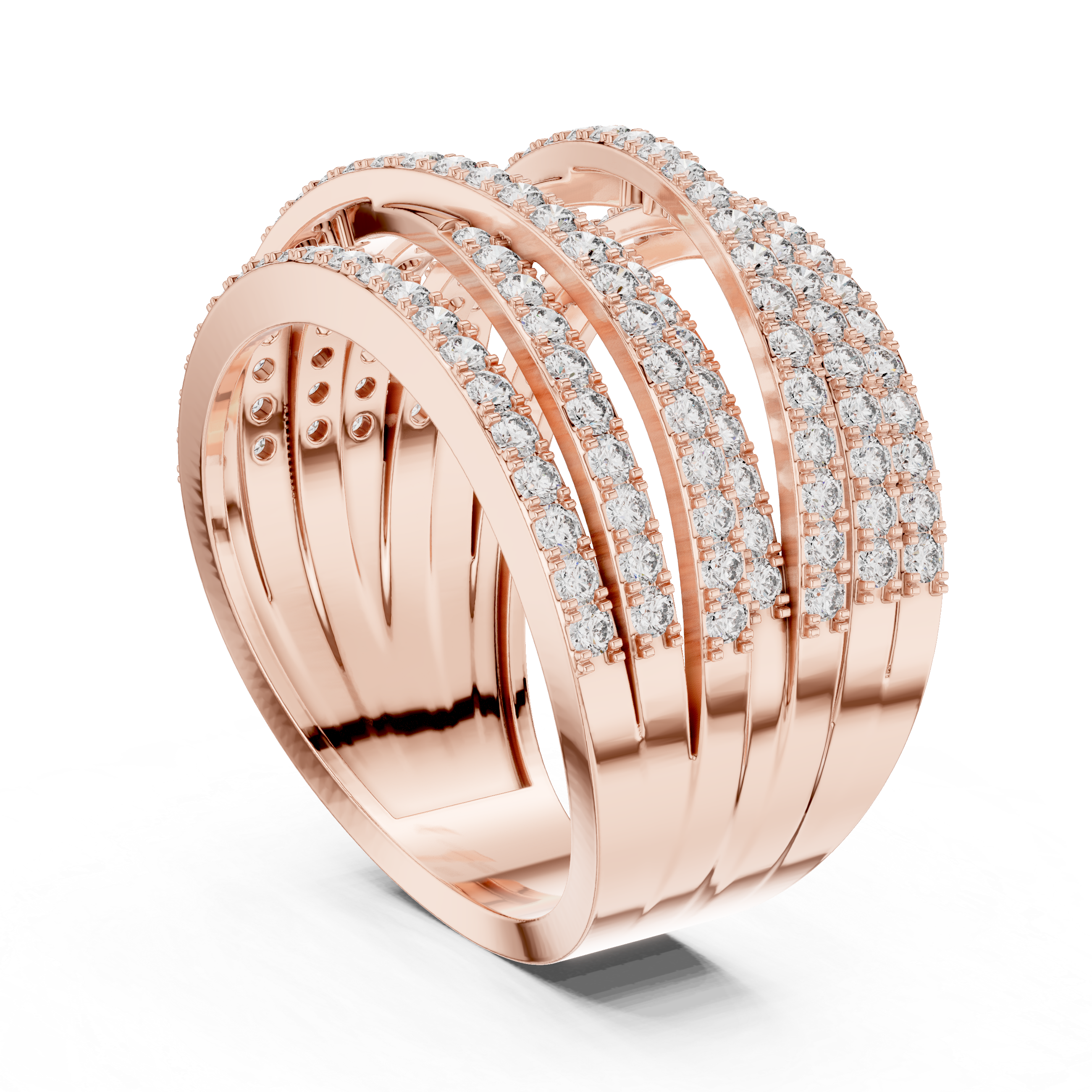 Cadence Beat lab grown diamond ring