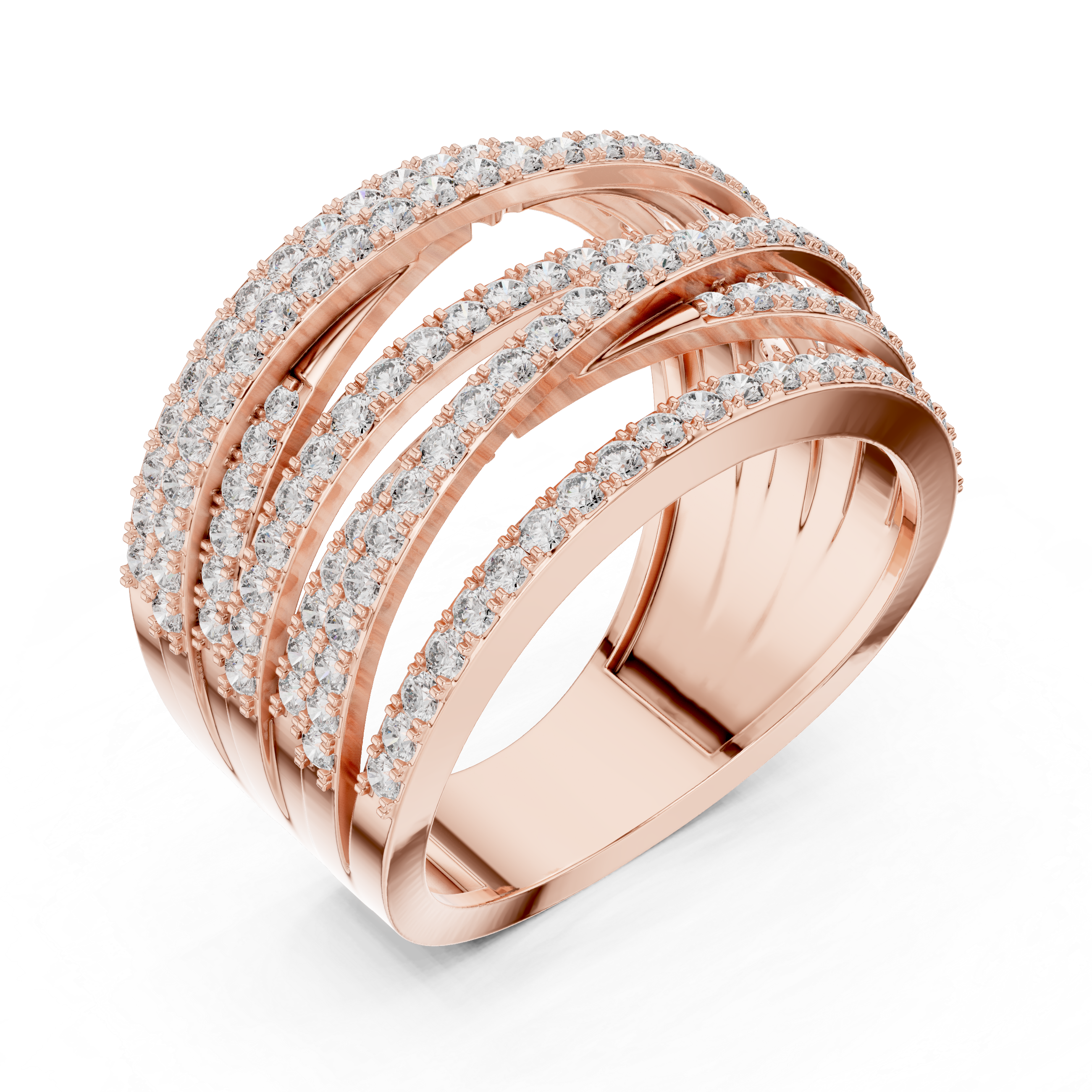 Cadence Beat lab grown diamond ring