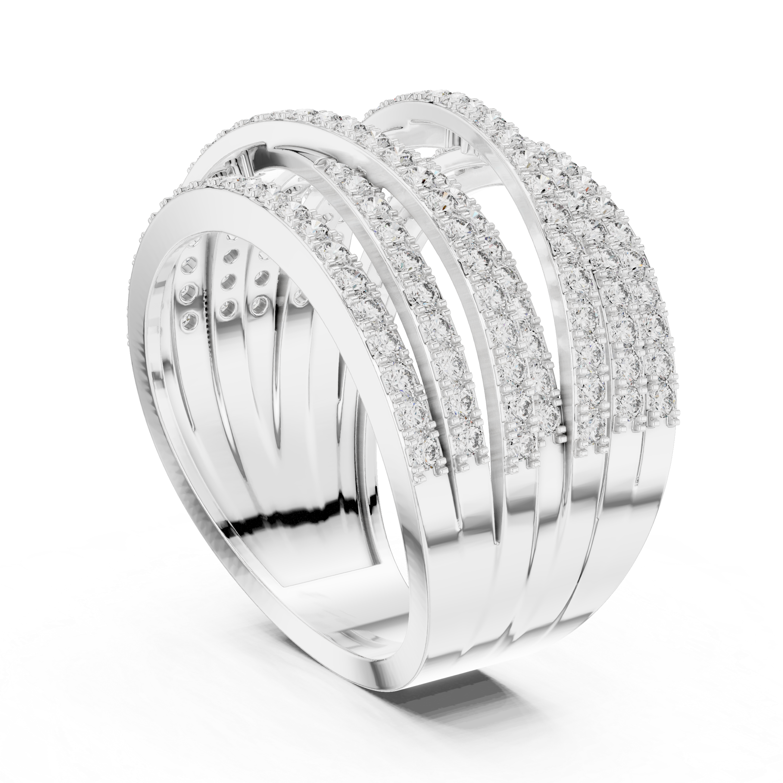 Cadence Beat lab grown diamond ring