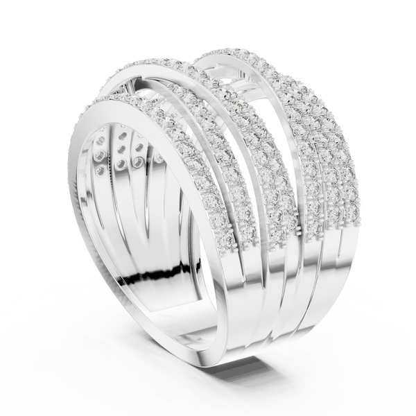 Cadence Beat lab grown diamond ring