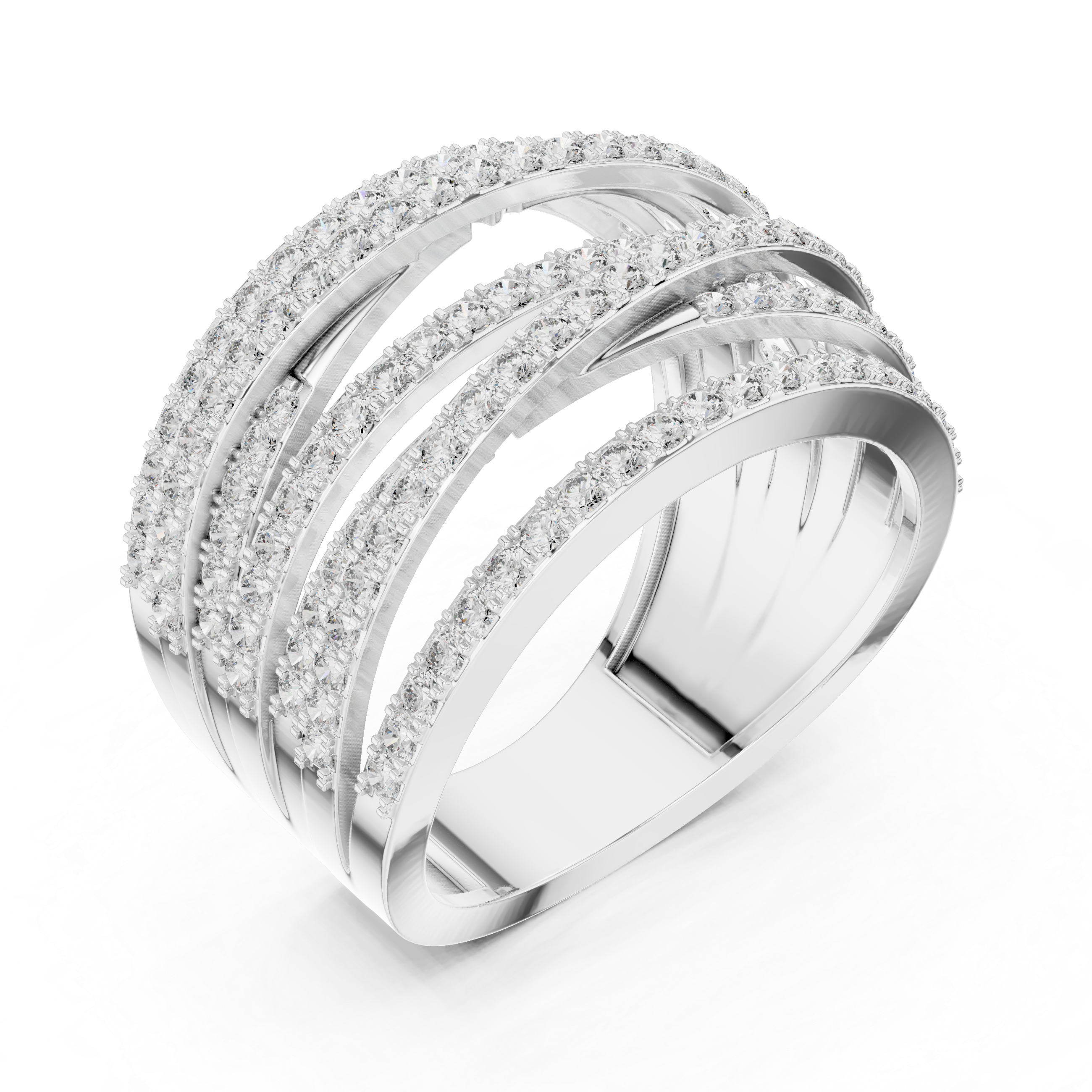 Cadence Beat lab grown diamond ring