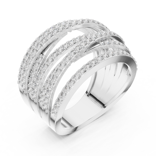 Cadence Beat lab grown diamond ring