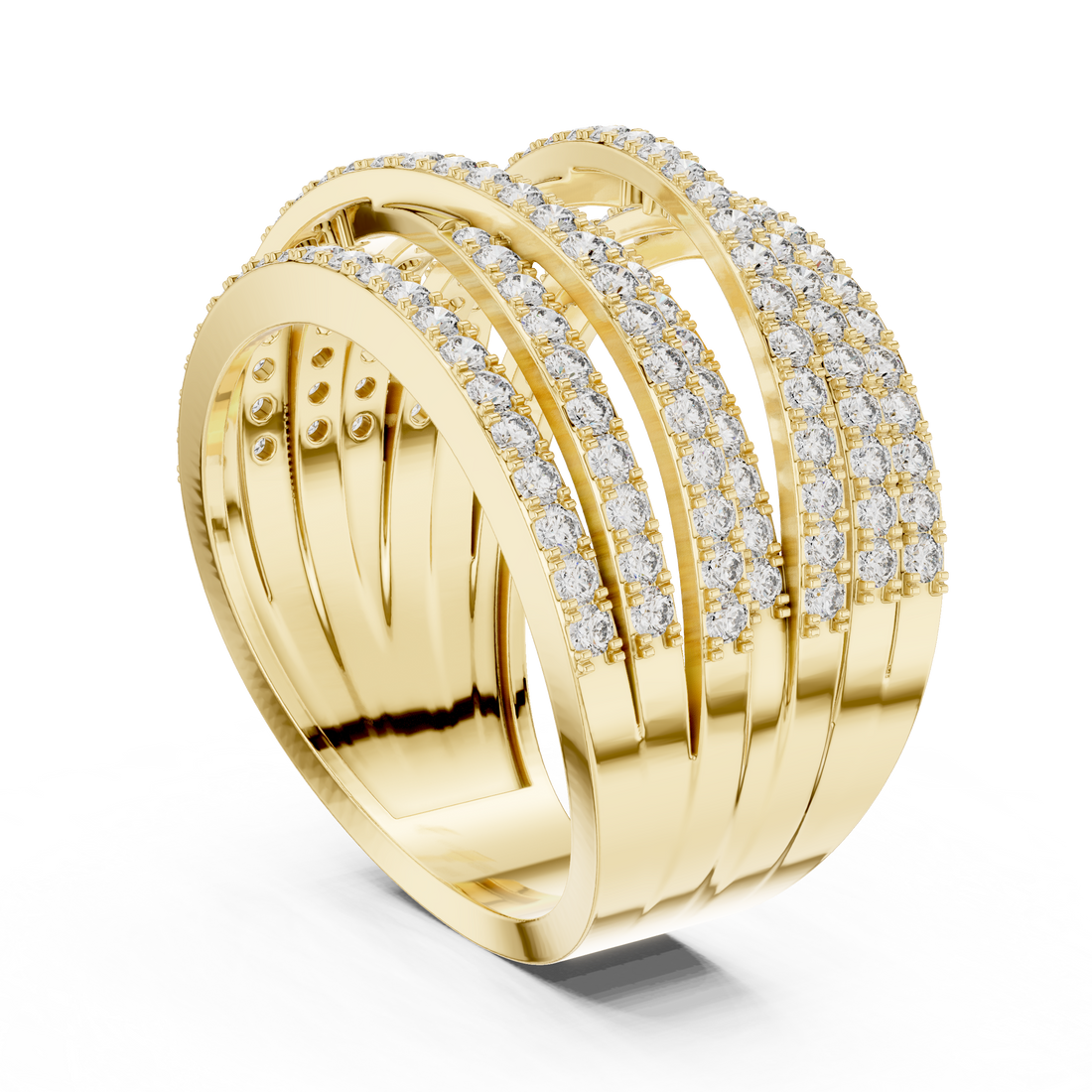 Cadence Beat lab grown diamond ring