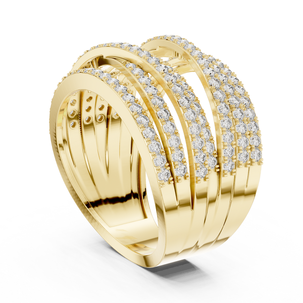Cadence Beat lab grown diamond ring